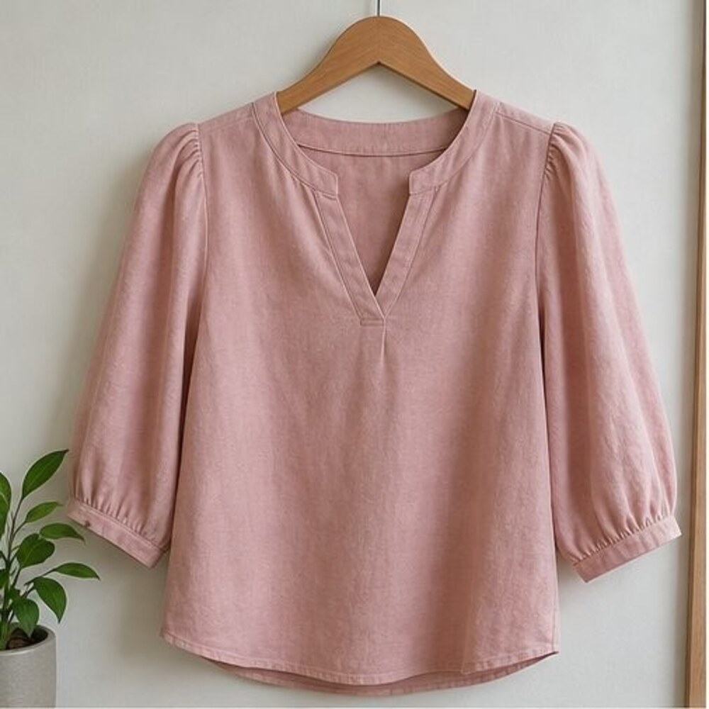Blush Peplum Top